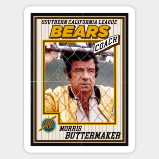 Bad News Bears Baseball Card Coach Buttermaker Sticker